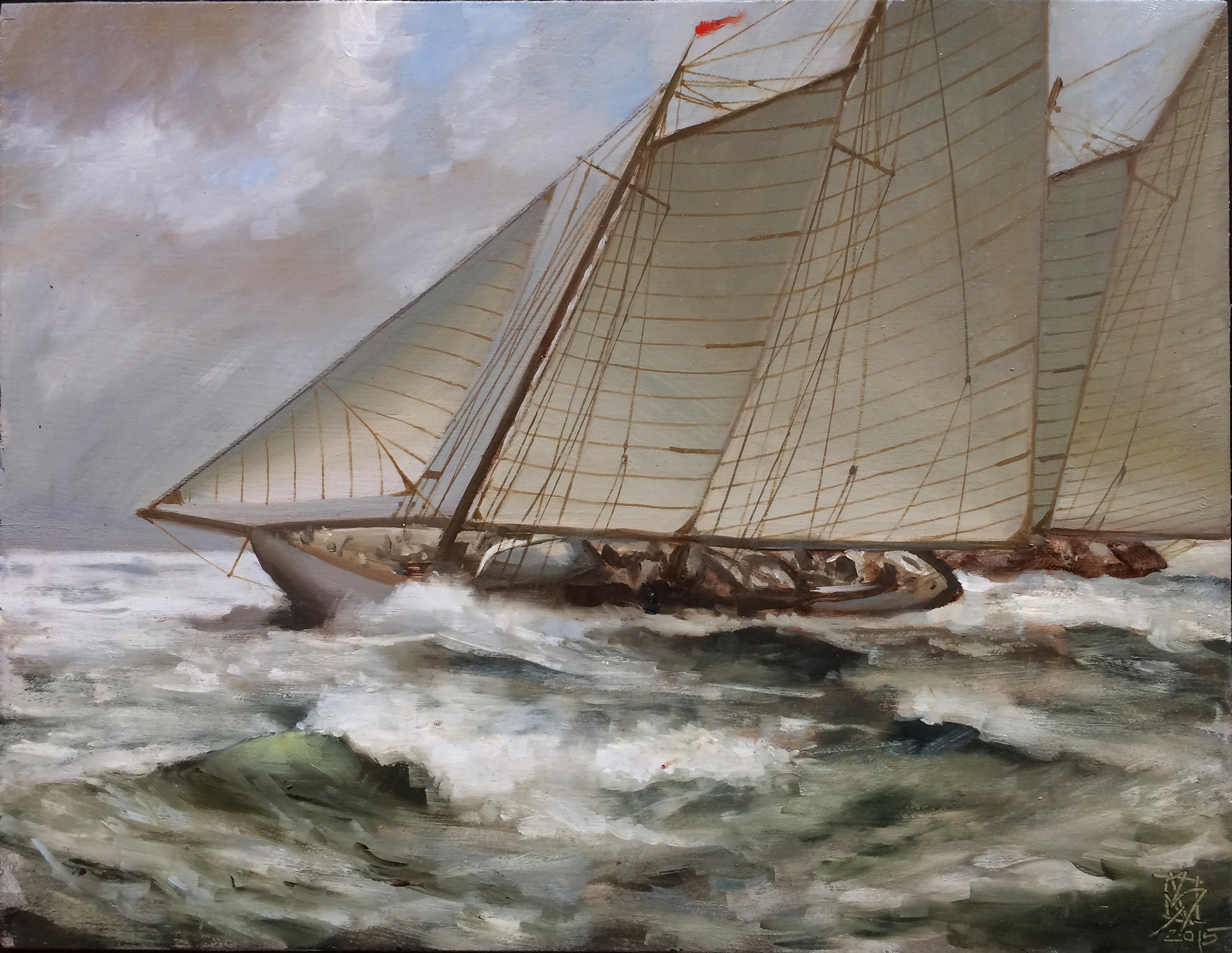 Schooners in a Breeze
